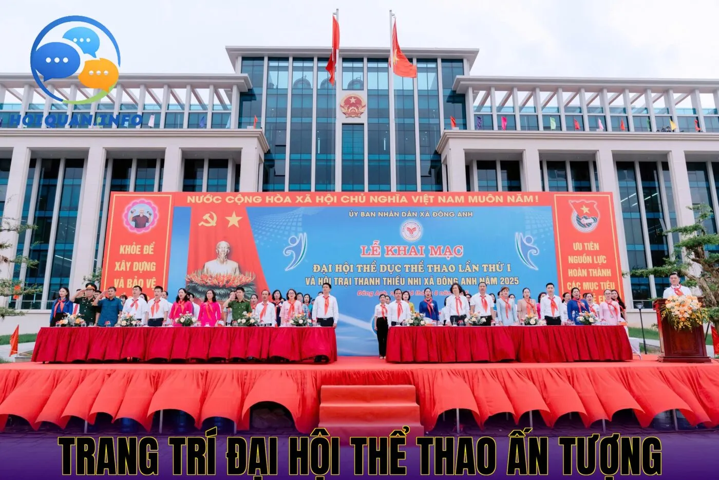 Trang trí đại hội thể thao ấn tượng