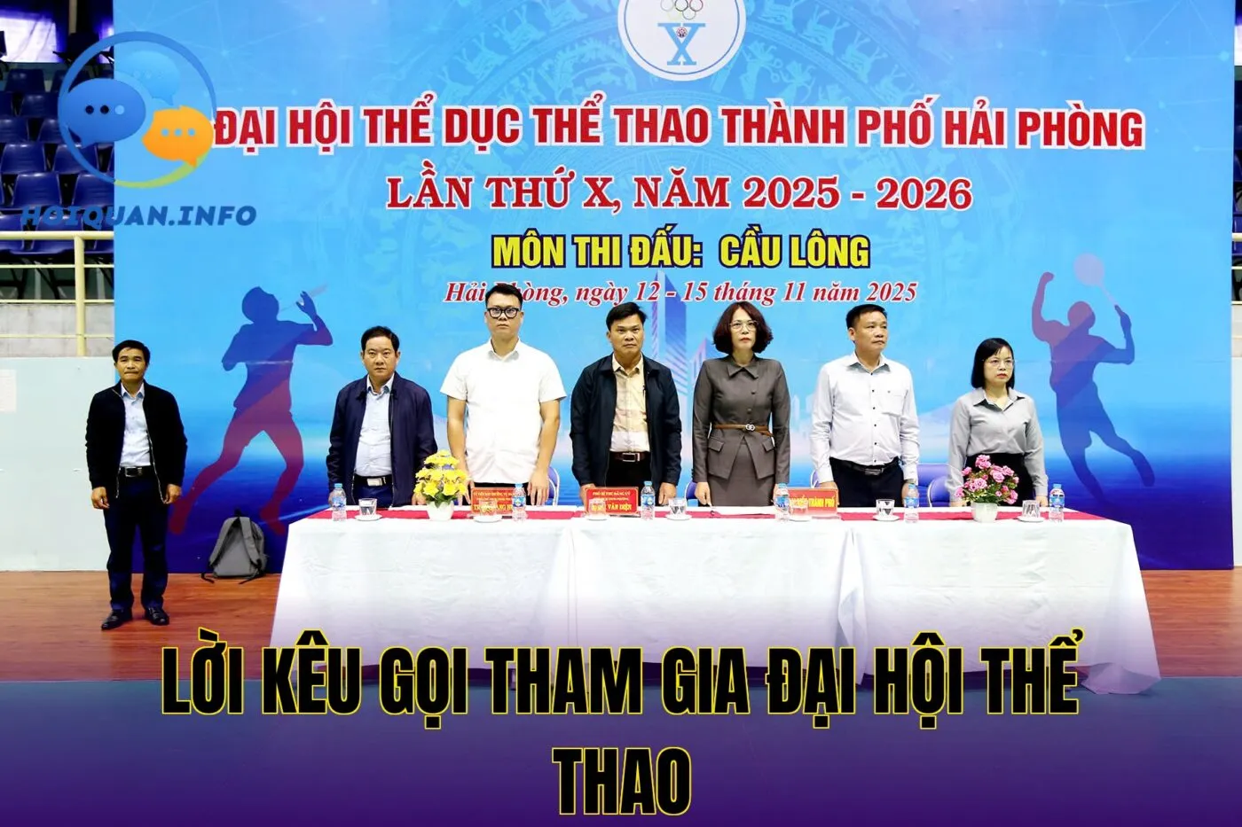 lời kêu gọi tham gia đại hội thể thao