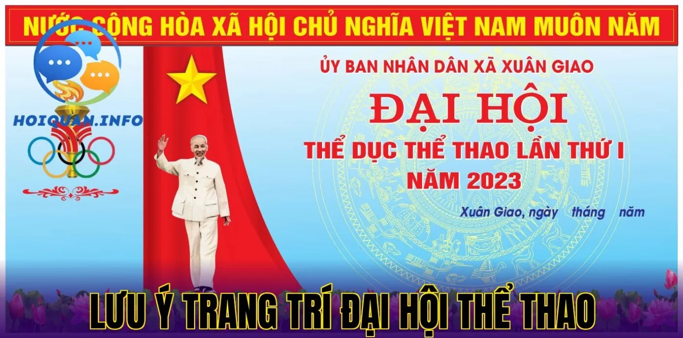 lưu ý trang trí đại hội thể thao