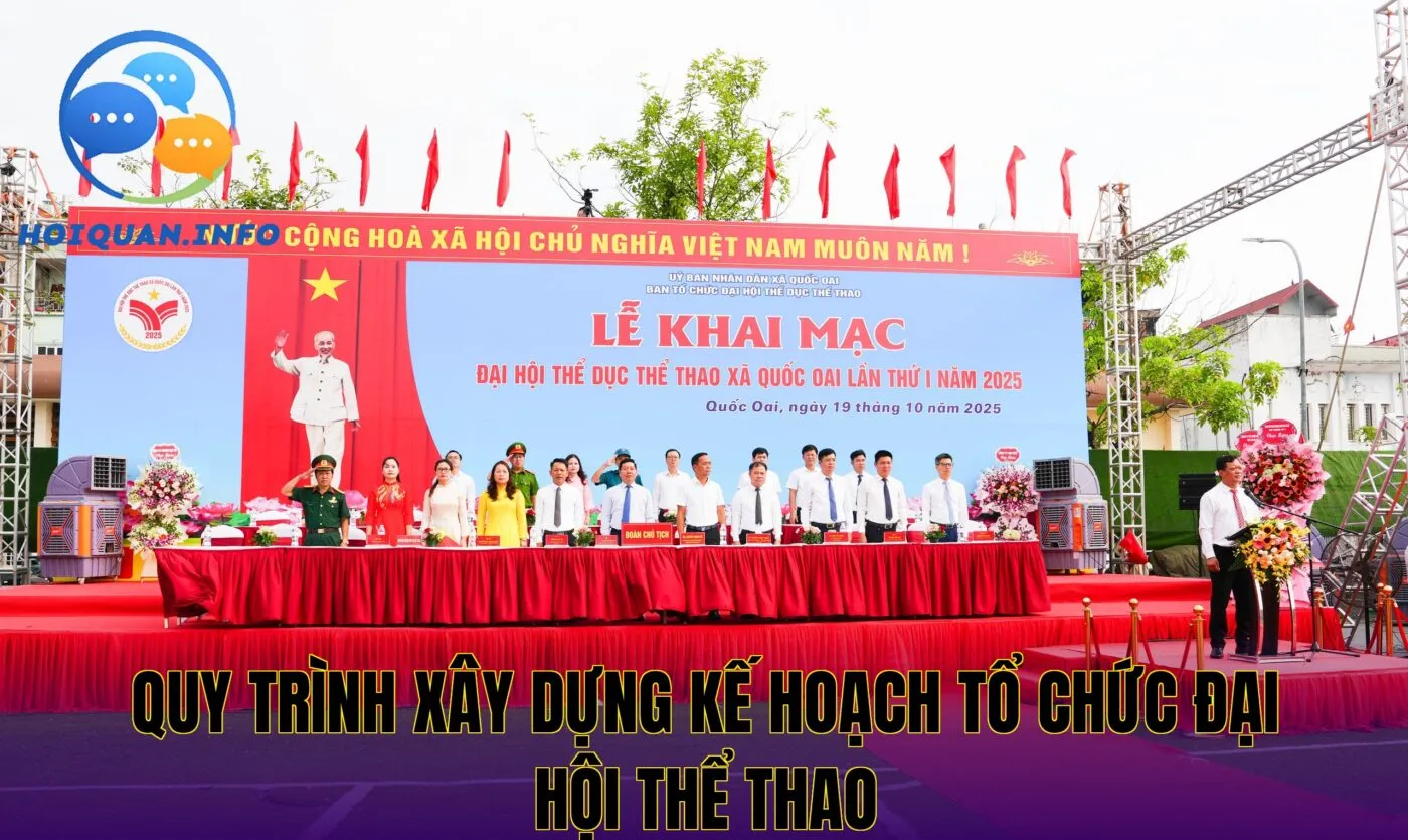Quy trình xây dựng kế hoạch tổ chức đại hội thể thao