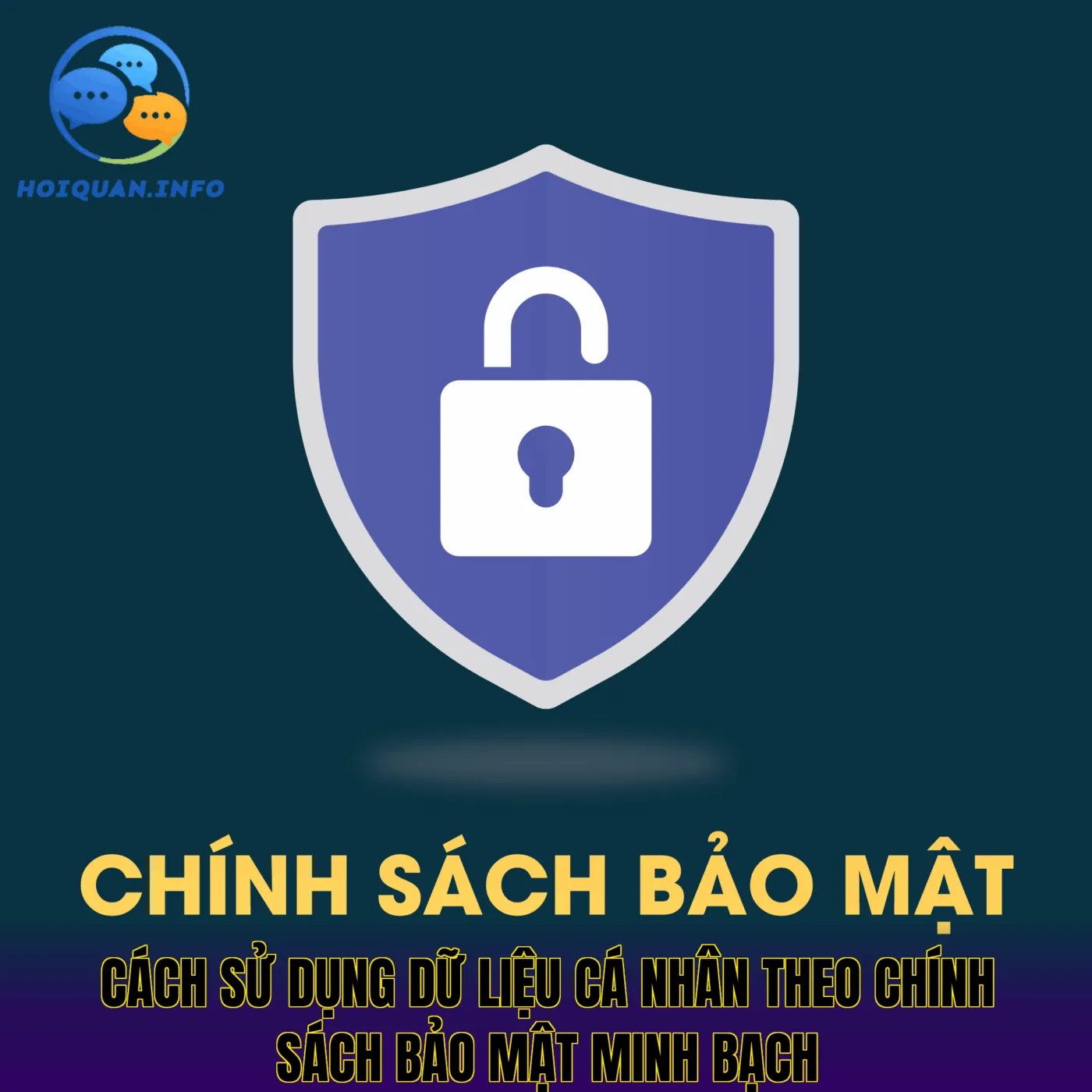 cách sử dụng dữ liệu cá nhân theo chính sách bảo mật minh bạch
