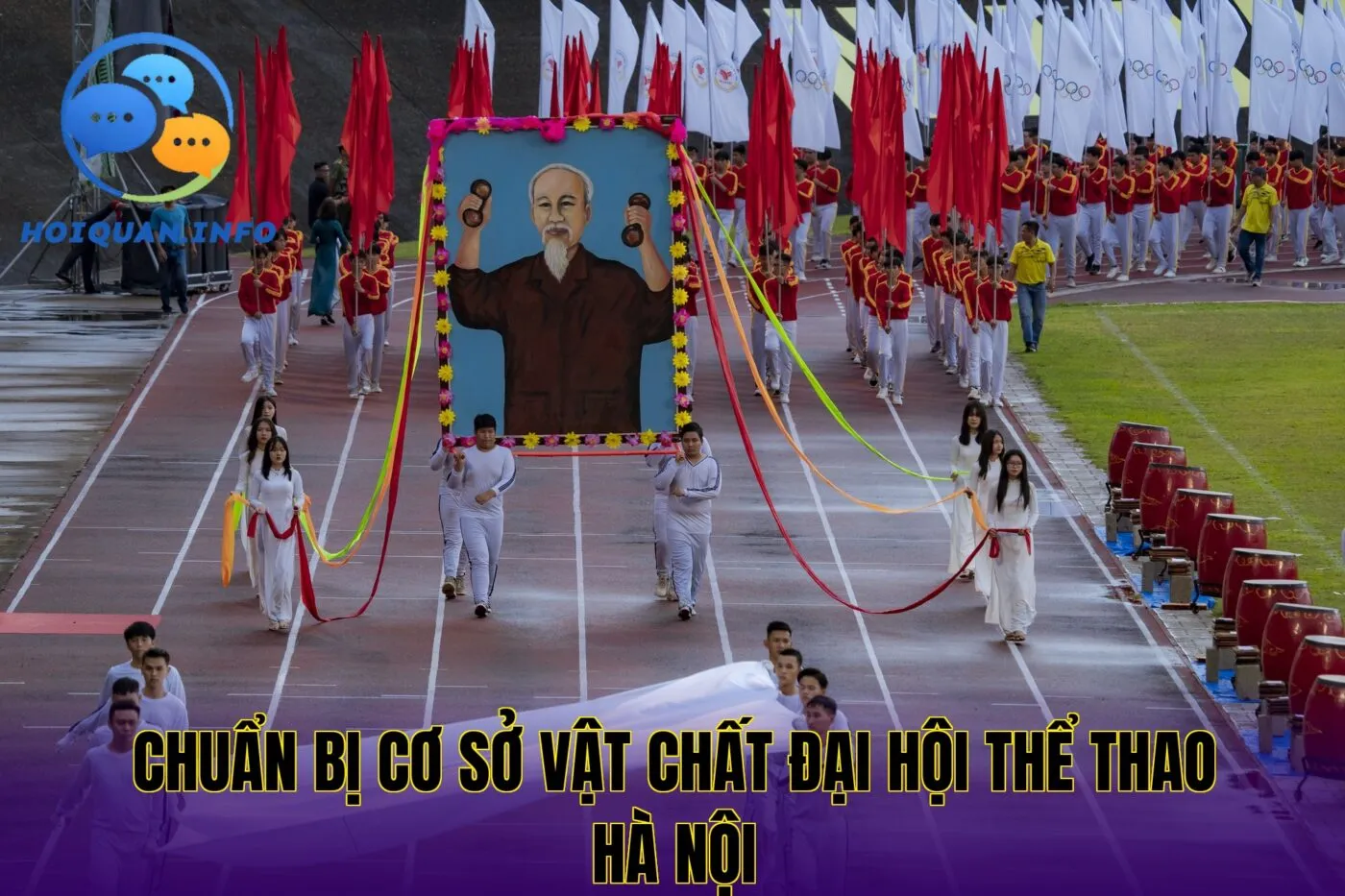 Chuẩn bị cơ sở vật chất đại hội thể thao Hà Nội