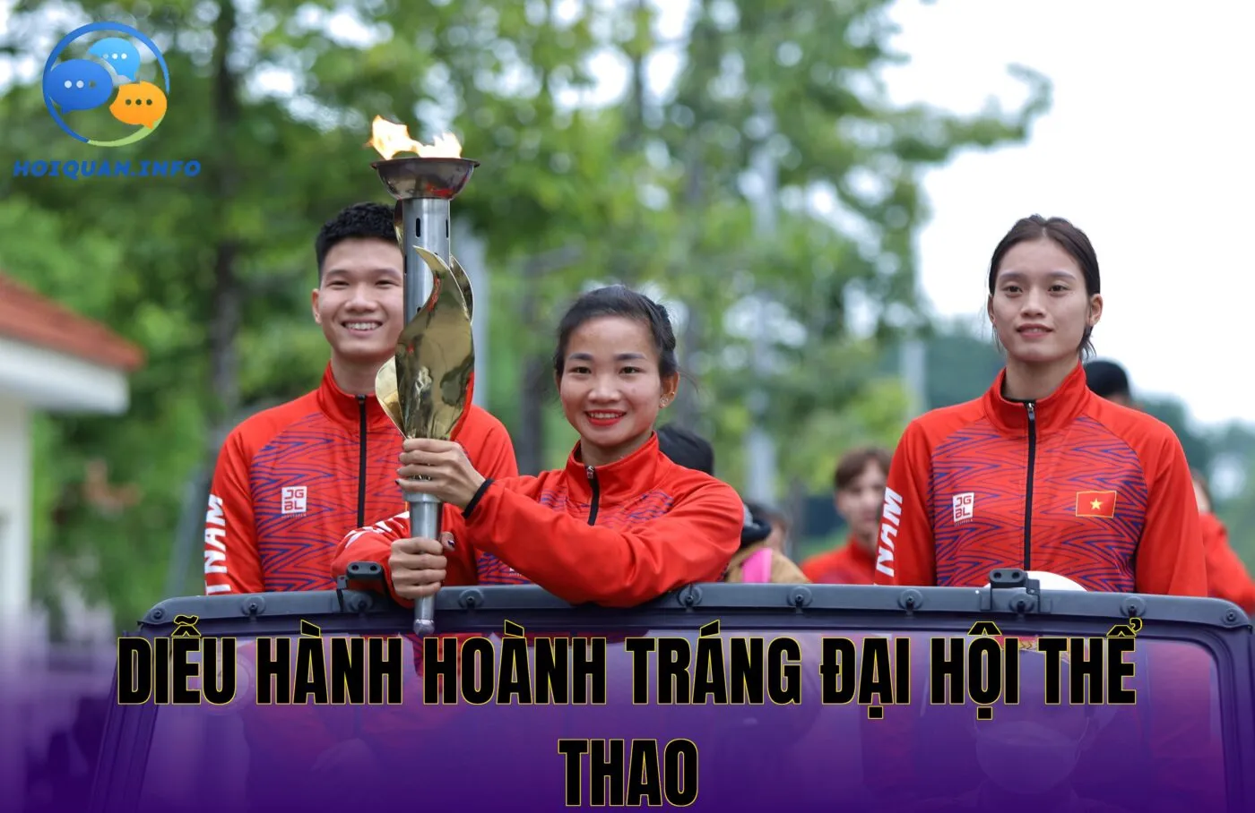 Diễu hành hoành tráng đại hội thể thao