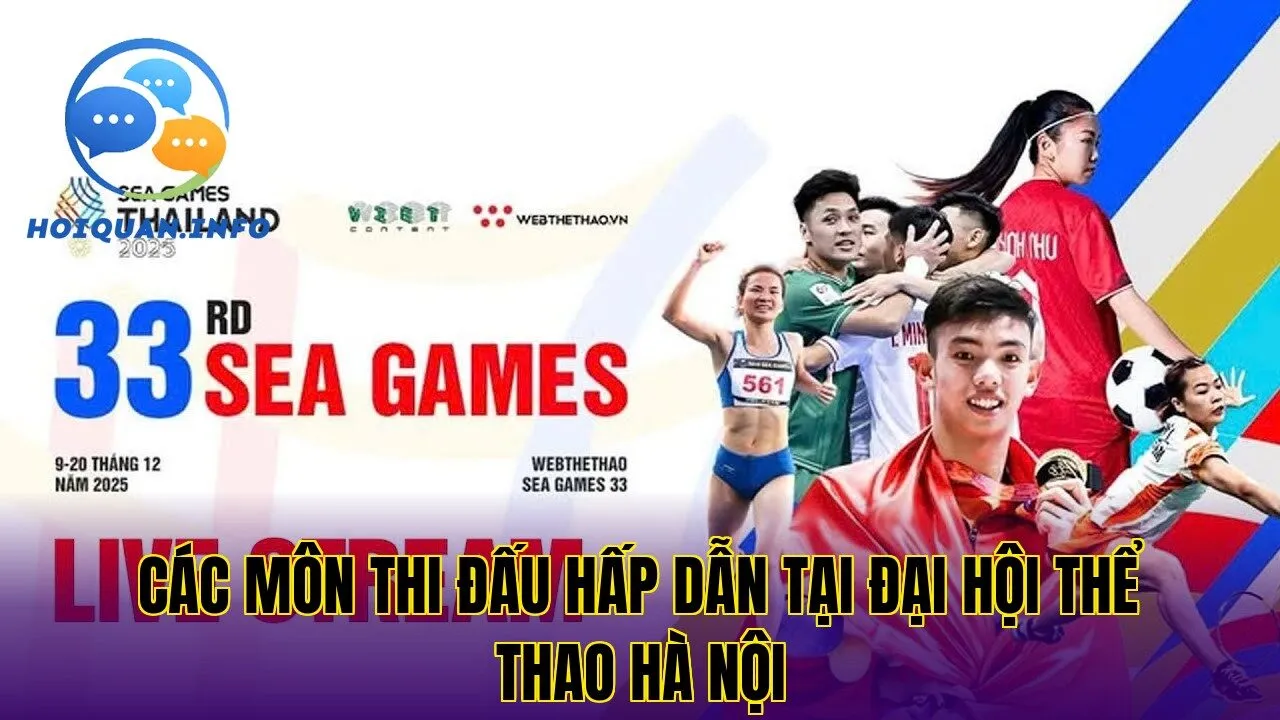 Các môn thi đấu hấp dẫn tại đại hội thể thao Hà Nội