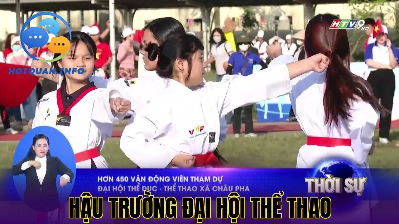 hậu trường đại hội thể thao