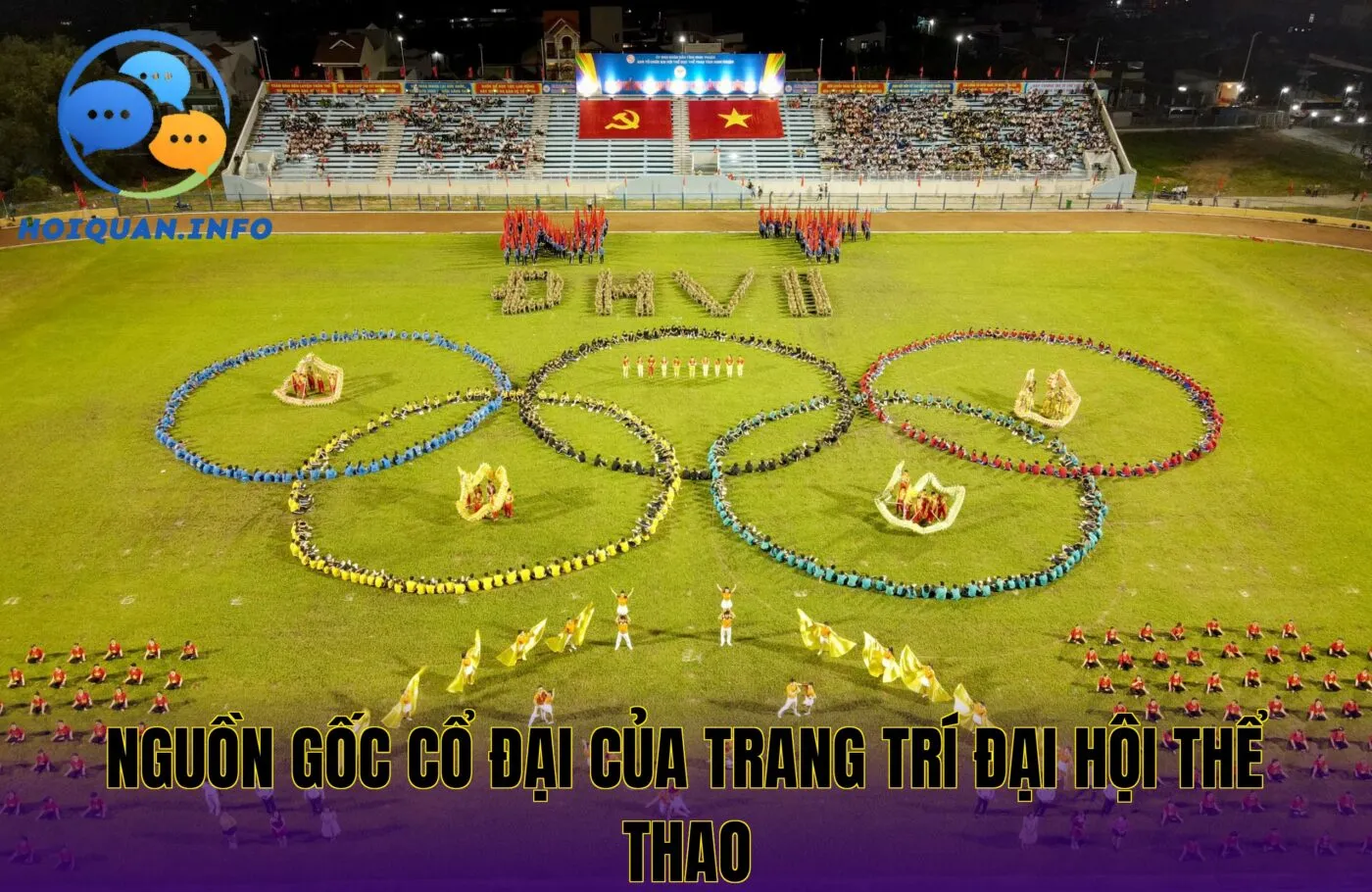 Nguồn gốc cổ đại của trang trí đại hội thể thao