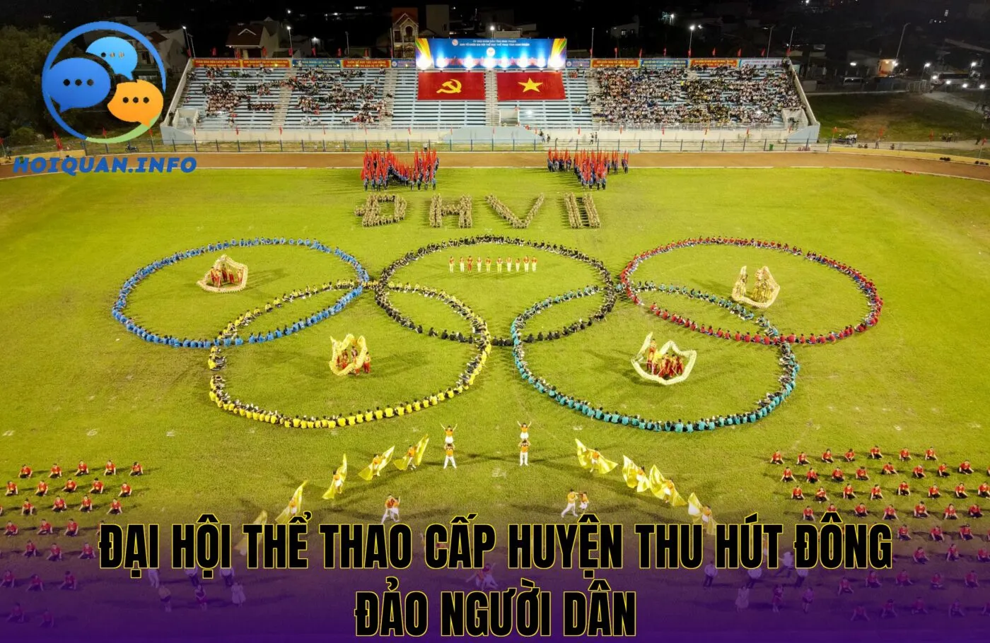 Đại hội thể thao cấp huyện thu hút đông đảo người dân