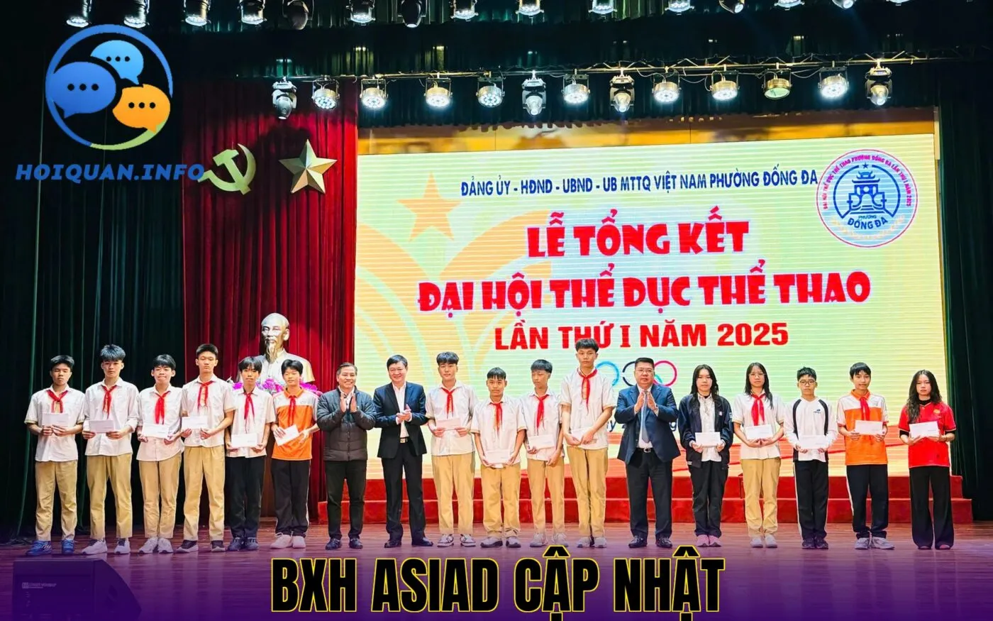BXH ASIAD cập nhật