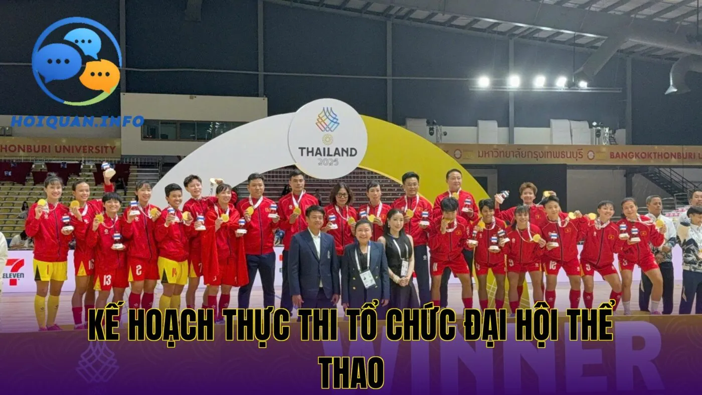 Kế hoạch thực thi tổ chức đại hội thể thao